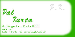 pal kurta business card